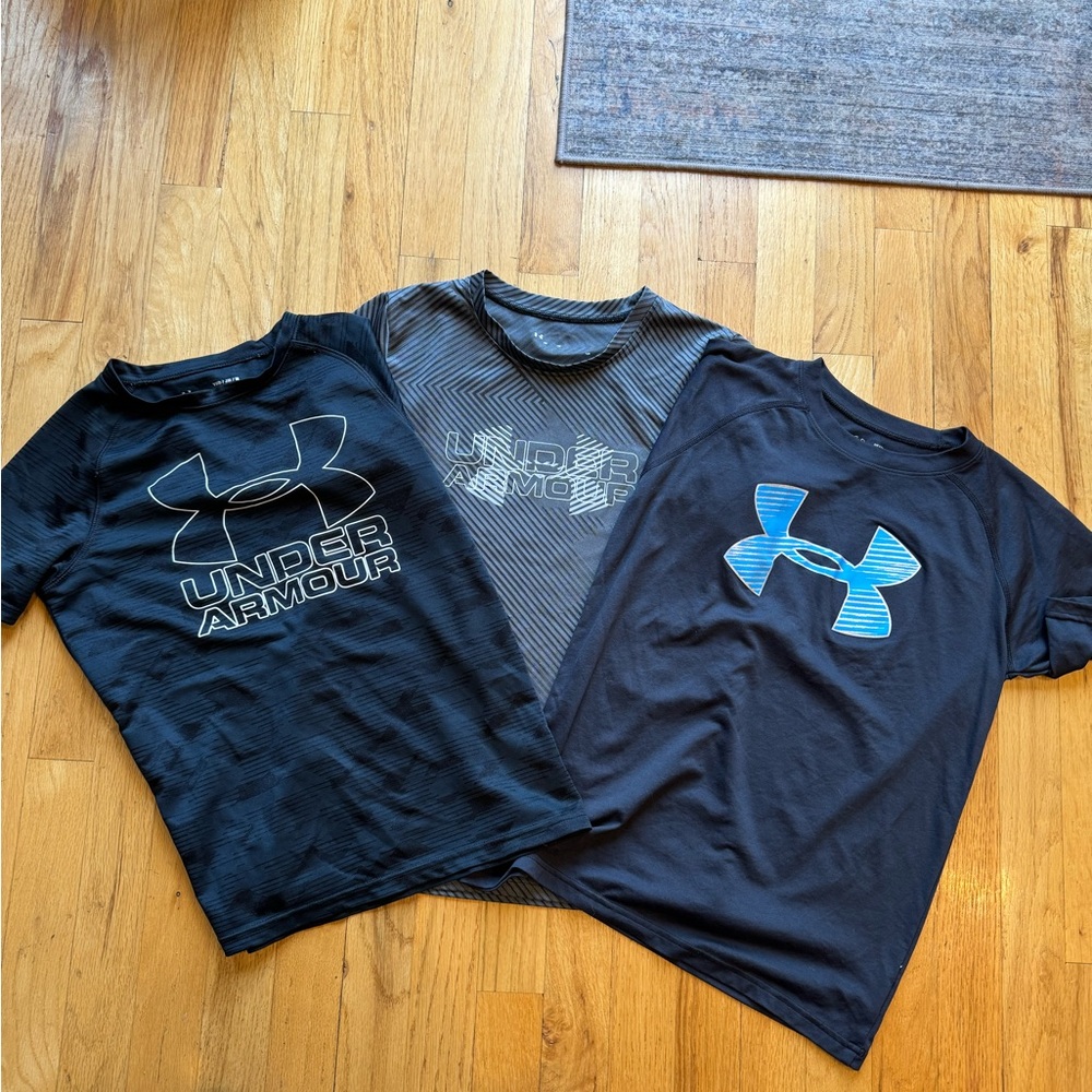 Boys Under Armor shirts lot of 3